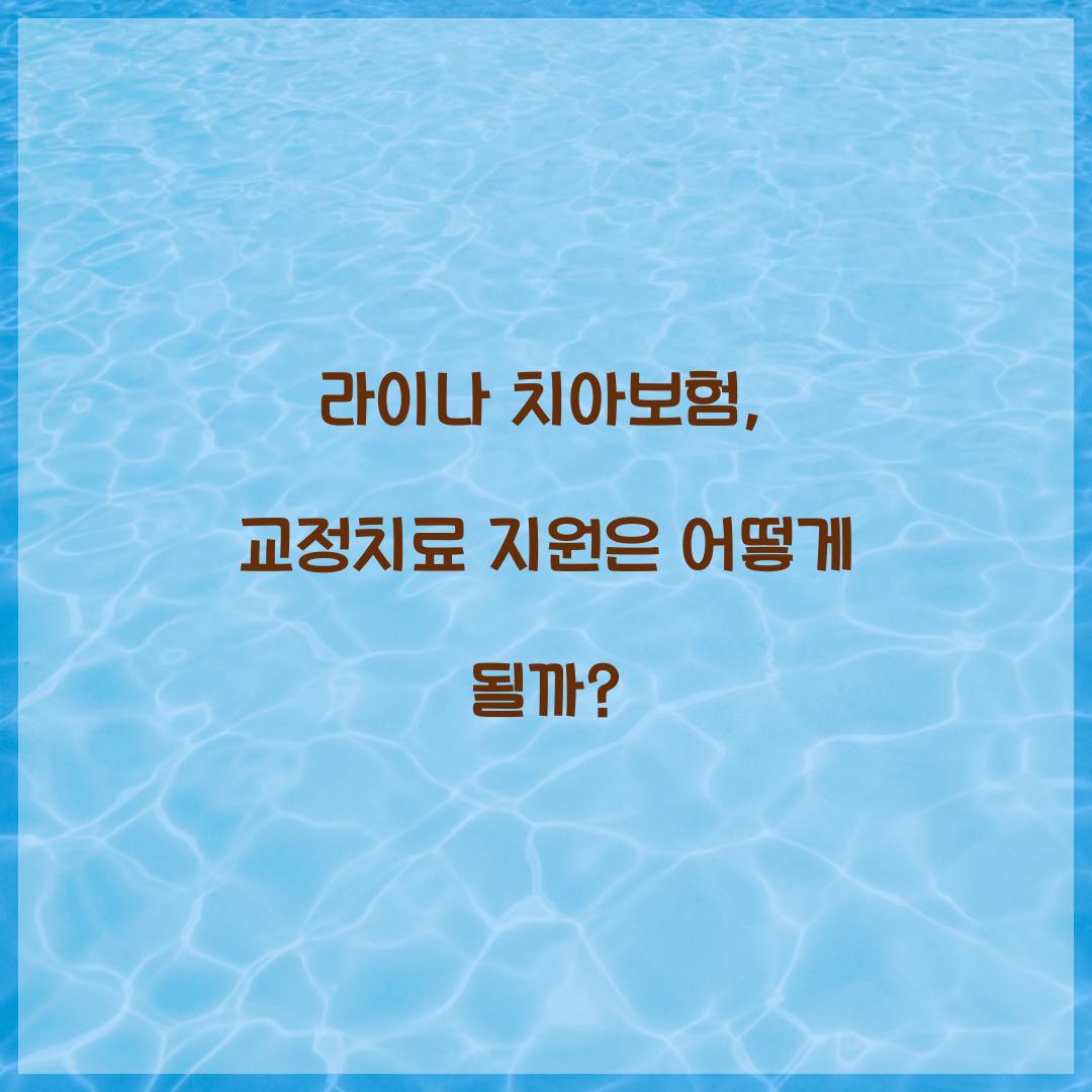 라이나 치아보험
