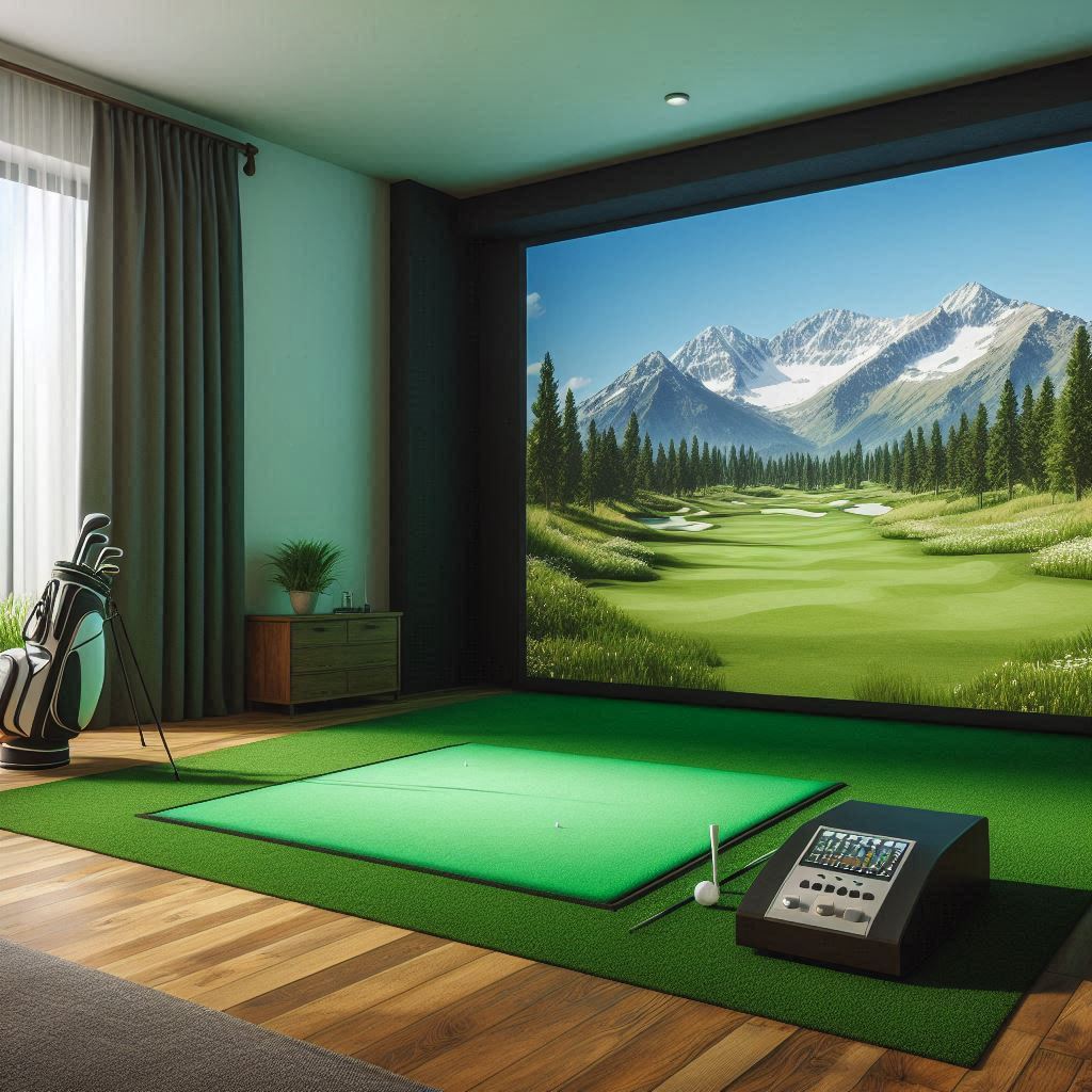 스크린골프장 배경