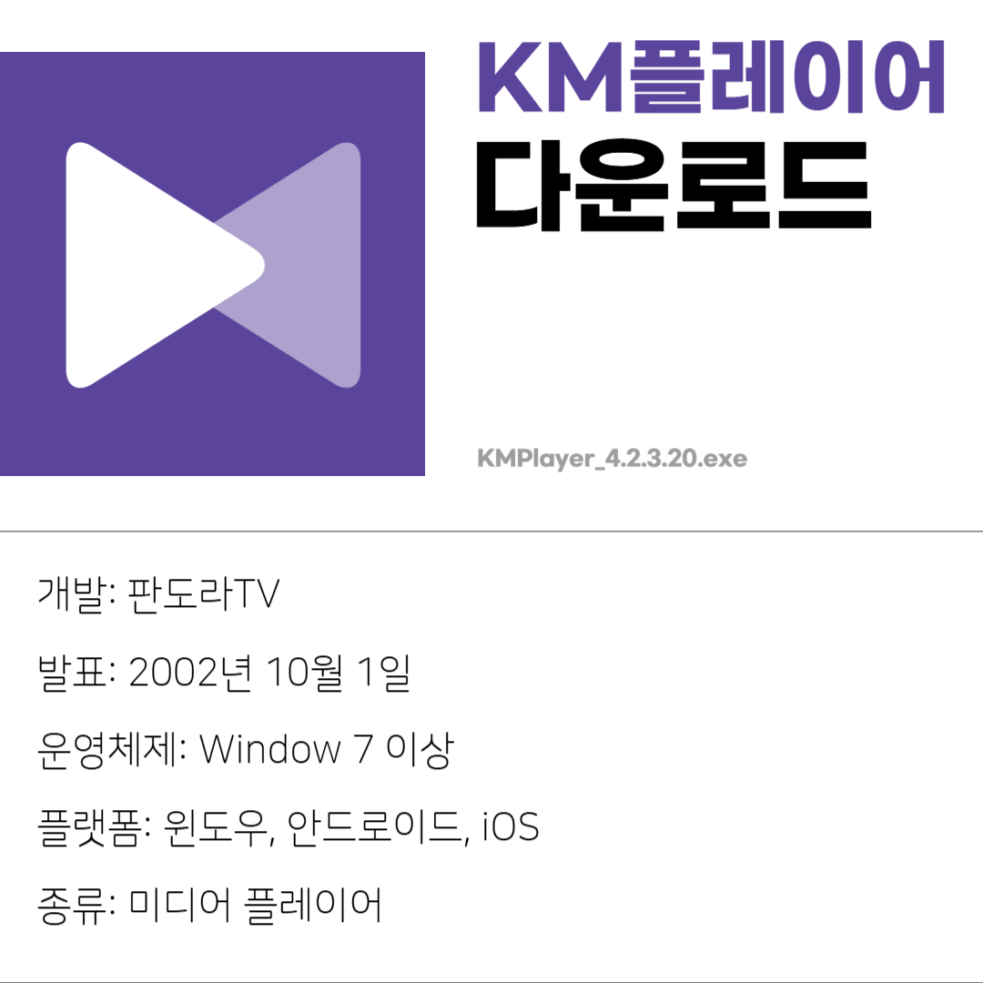 KM플레이어 무료 다운로드