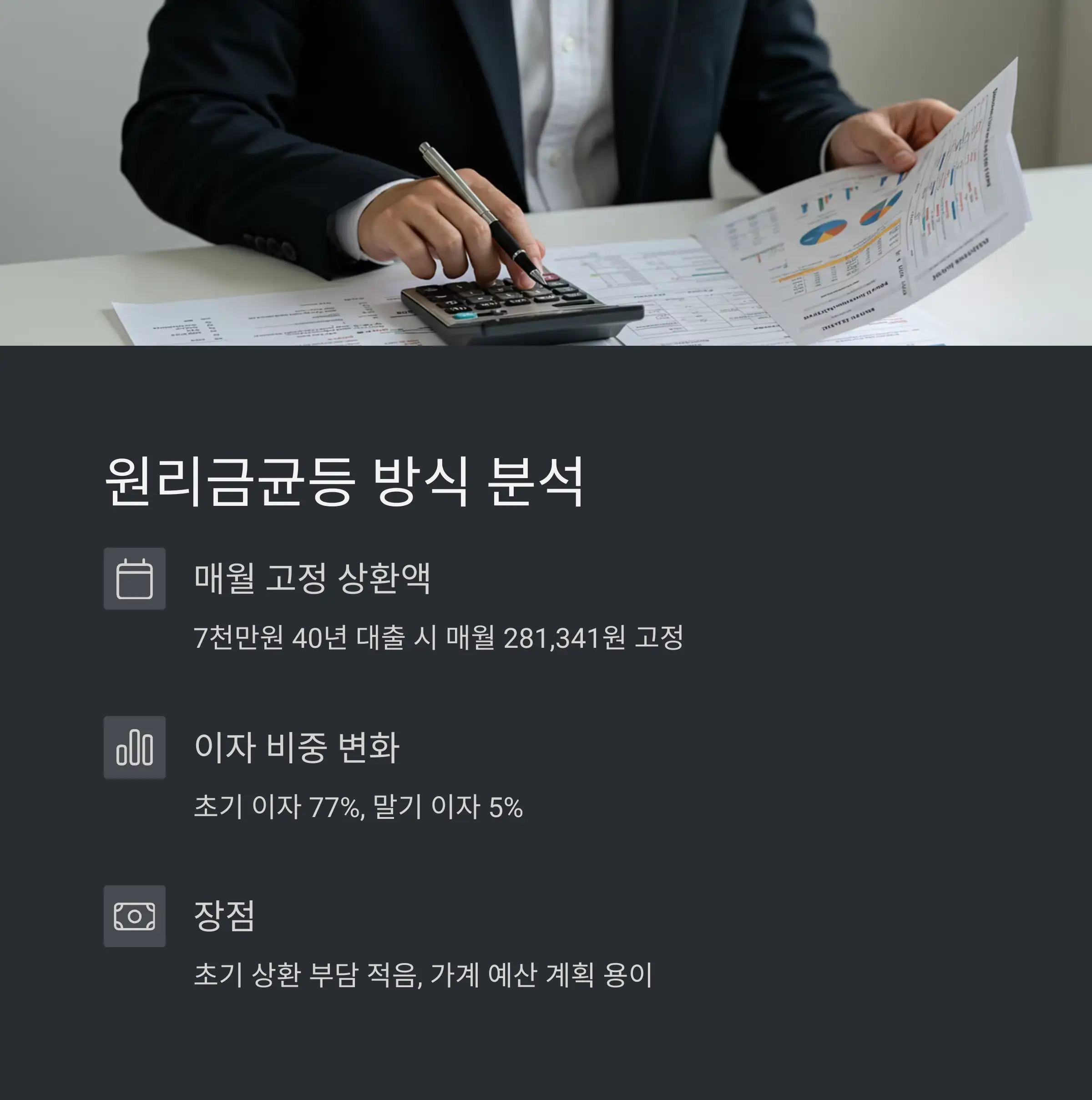 📊 원리금균등 방식 상세 분석
