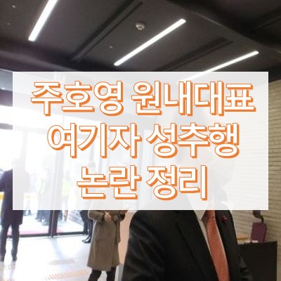 주호영 여기자 성추행 논란