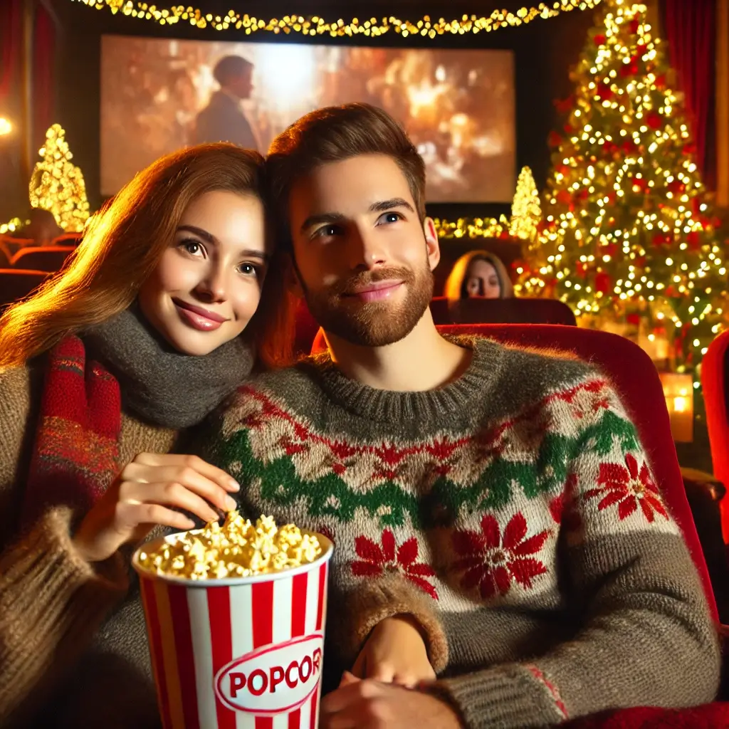 크리스마스에 연인과 영화관 데이트