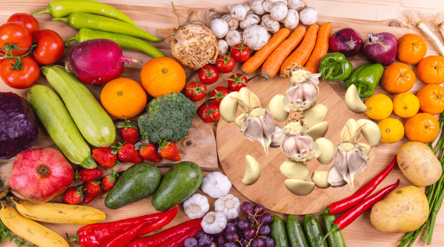 슈퍼푸드 마늘과 야채