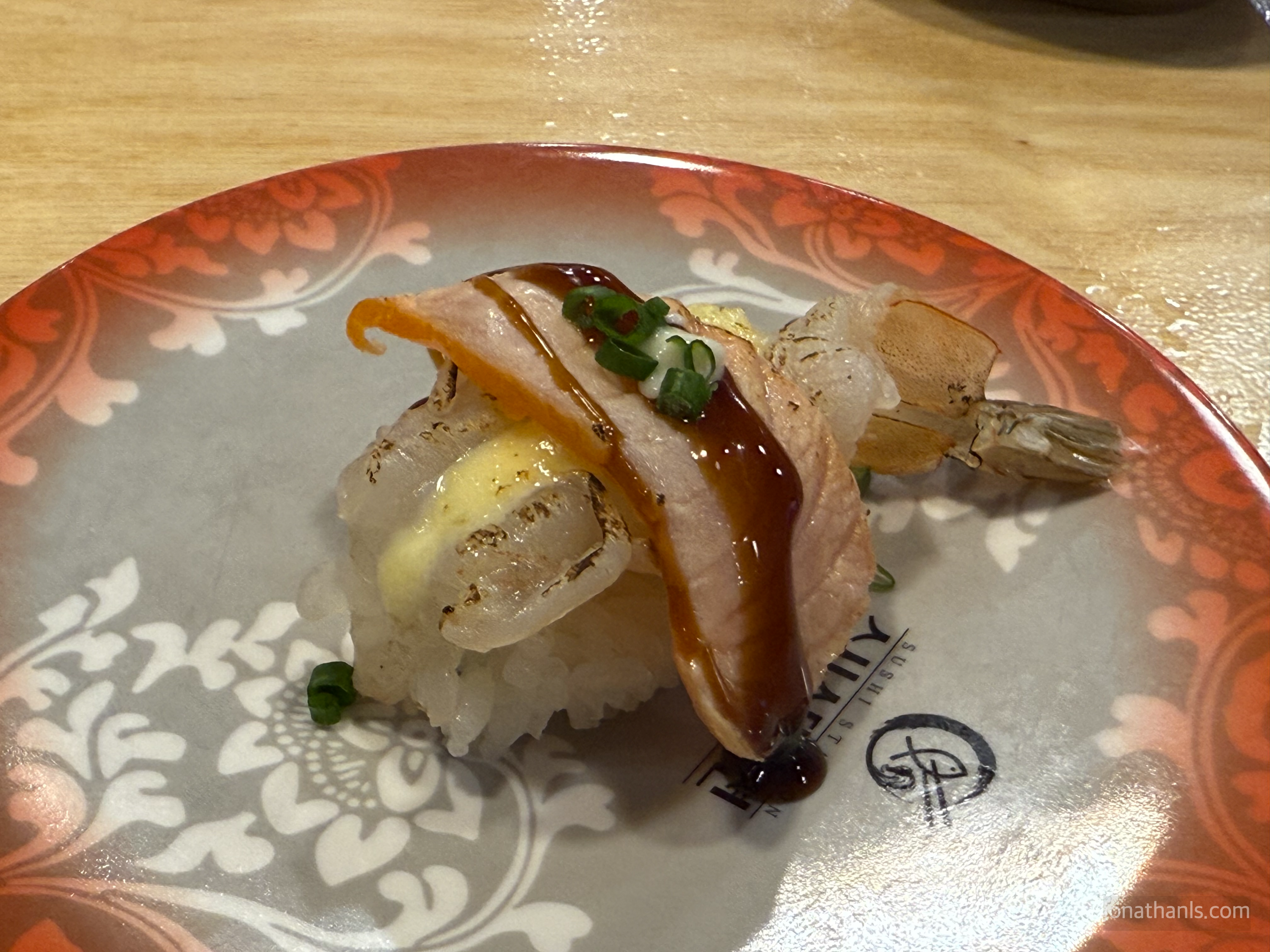 광교상현 스시스테이션 연어말이새우초밥