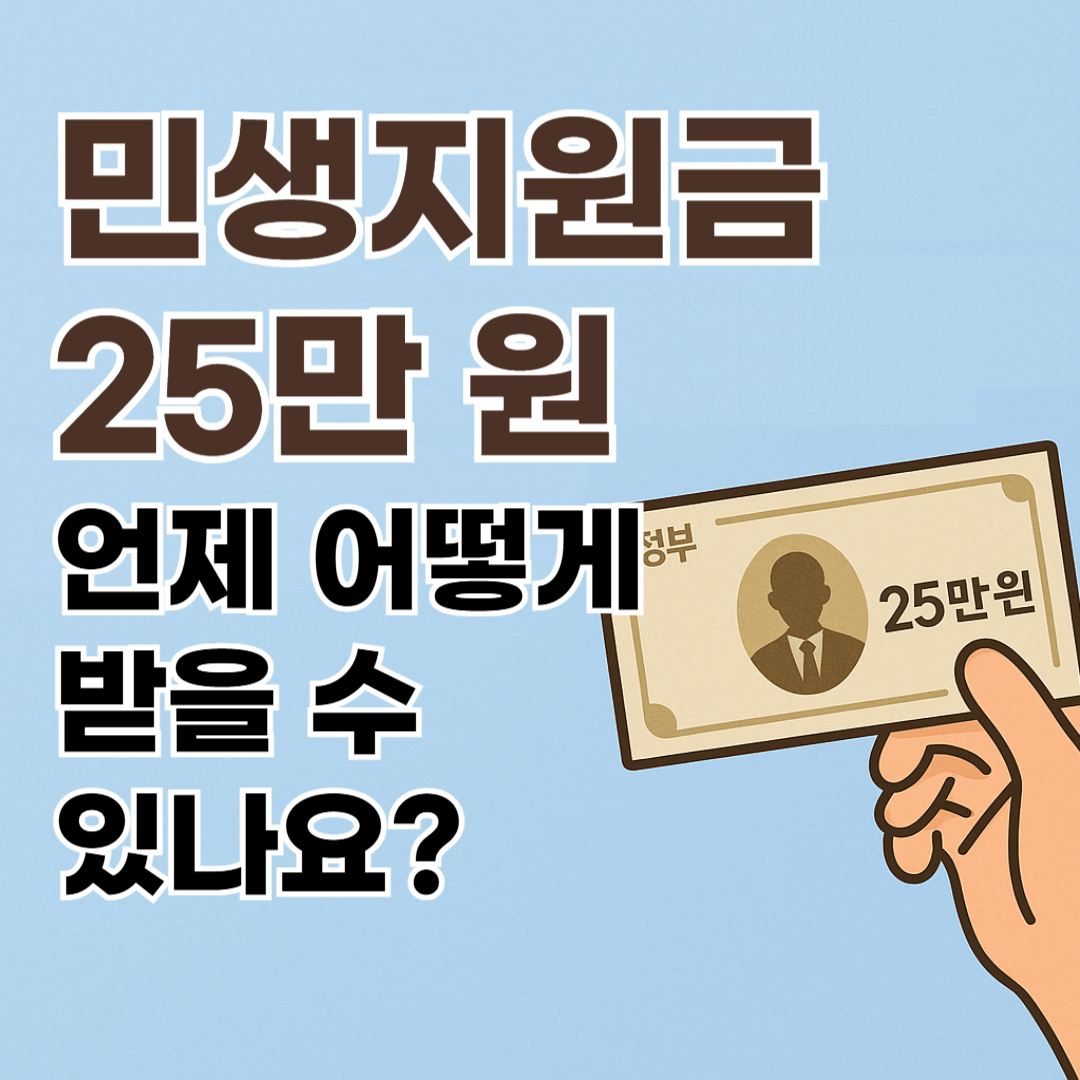 민생지원금 25만 원