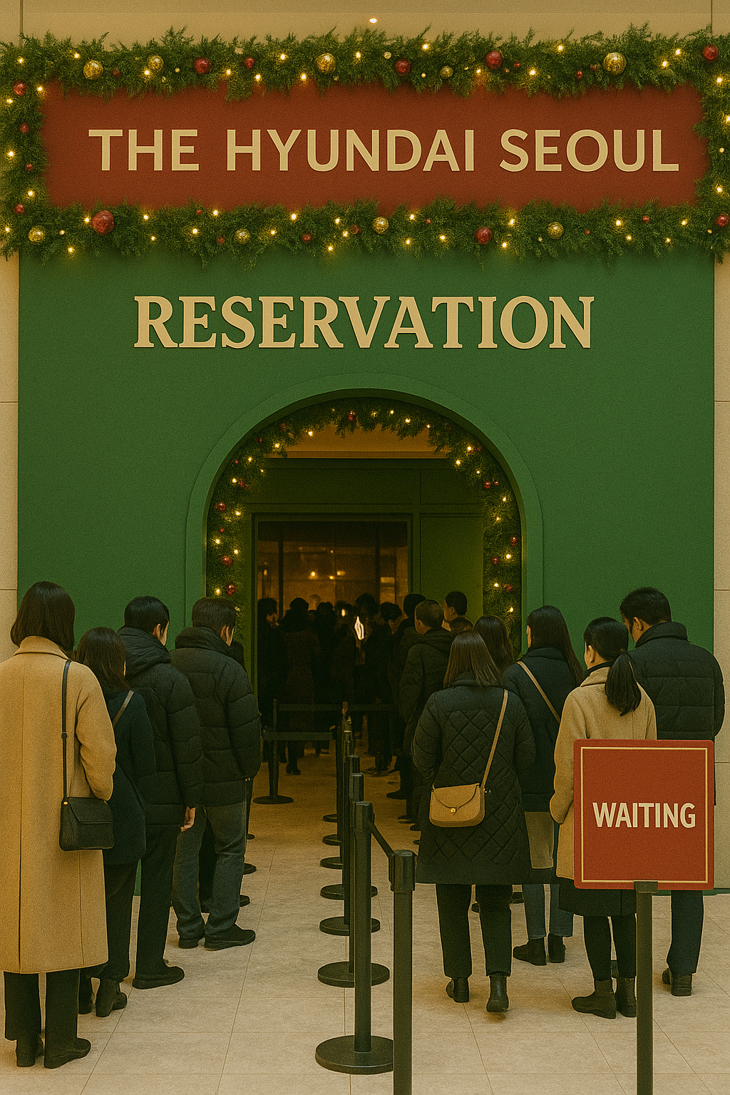 더현대 크리스마스 웨이팅 관련 사진