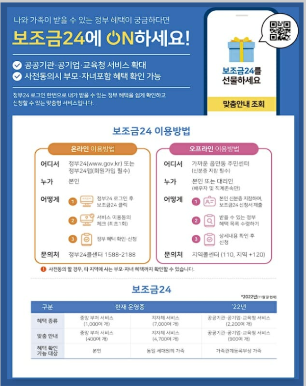 보조금 24 홈페이지