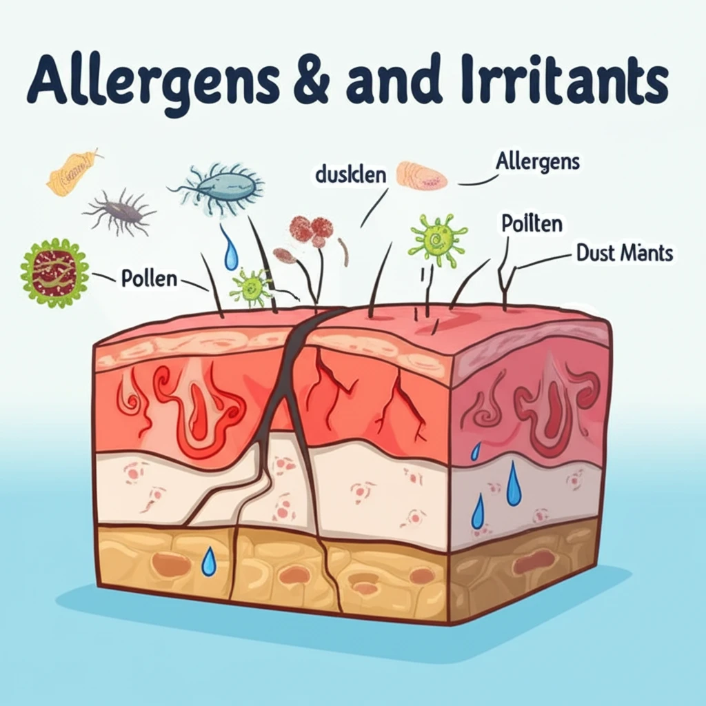 아토피 피부염, 외부 자극과 스트레스..