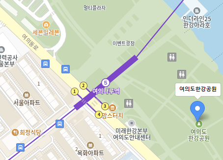 여의도 한강공원 지도