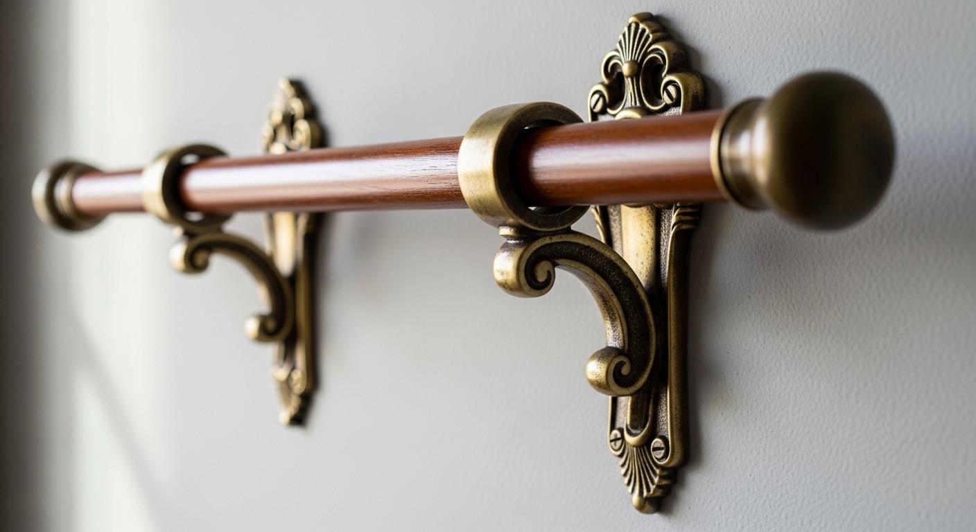 커튼봉 고정 브라켓