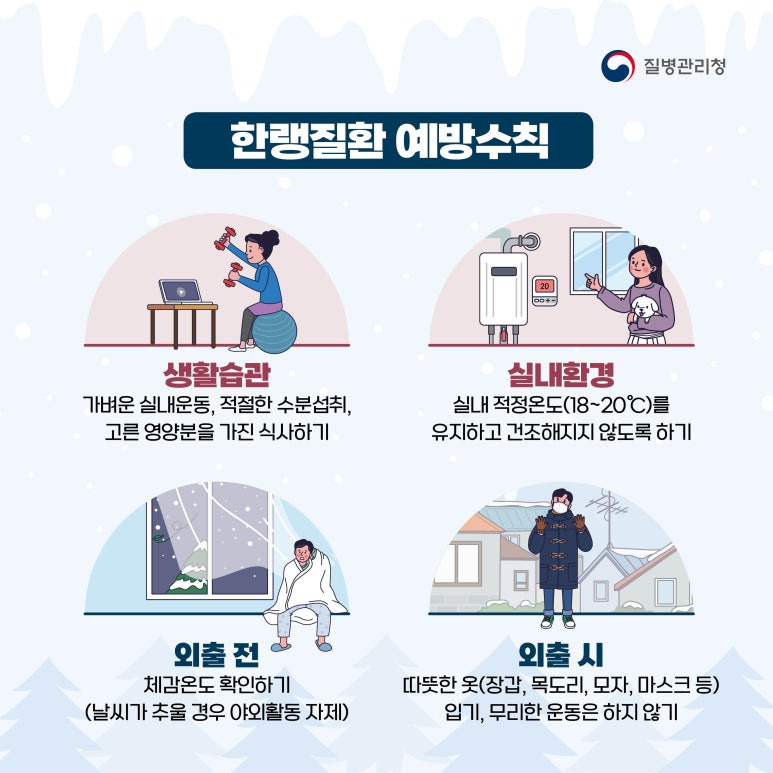 한랭질환 예방수칙