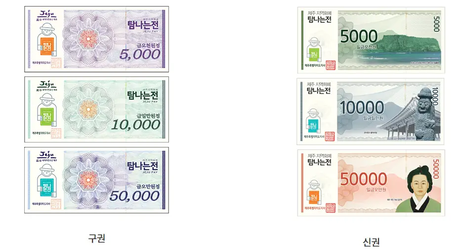 탐나는전 지류상품권 사진
