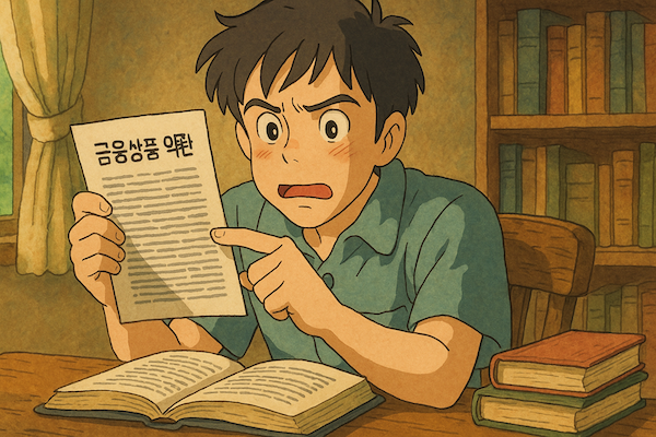 금융상품 약관 읽는 법