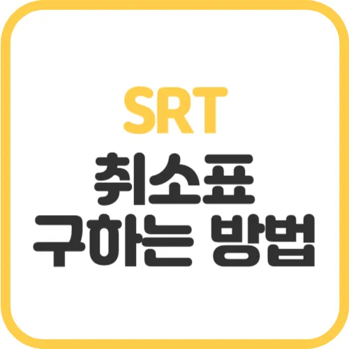 SRT-취소표