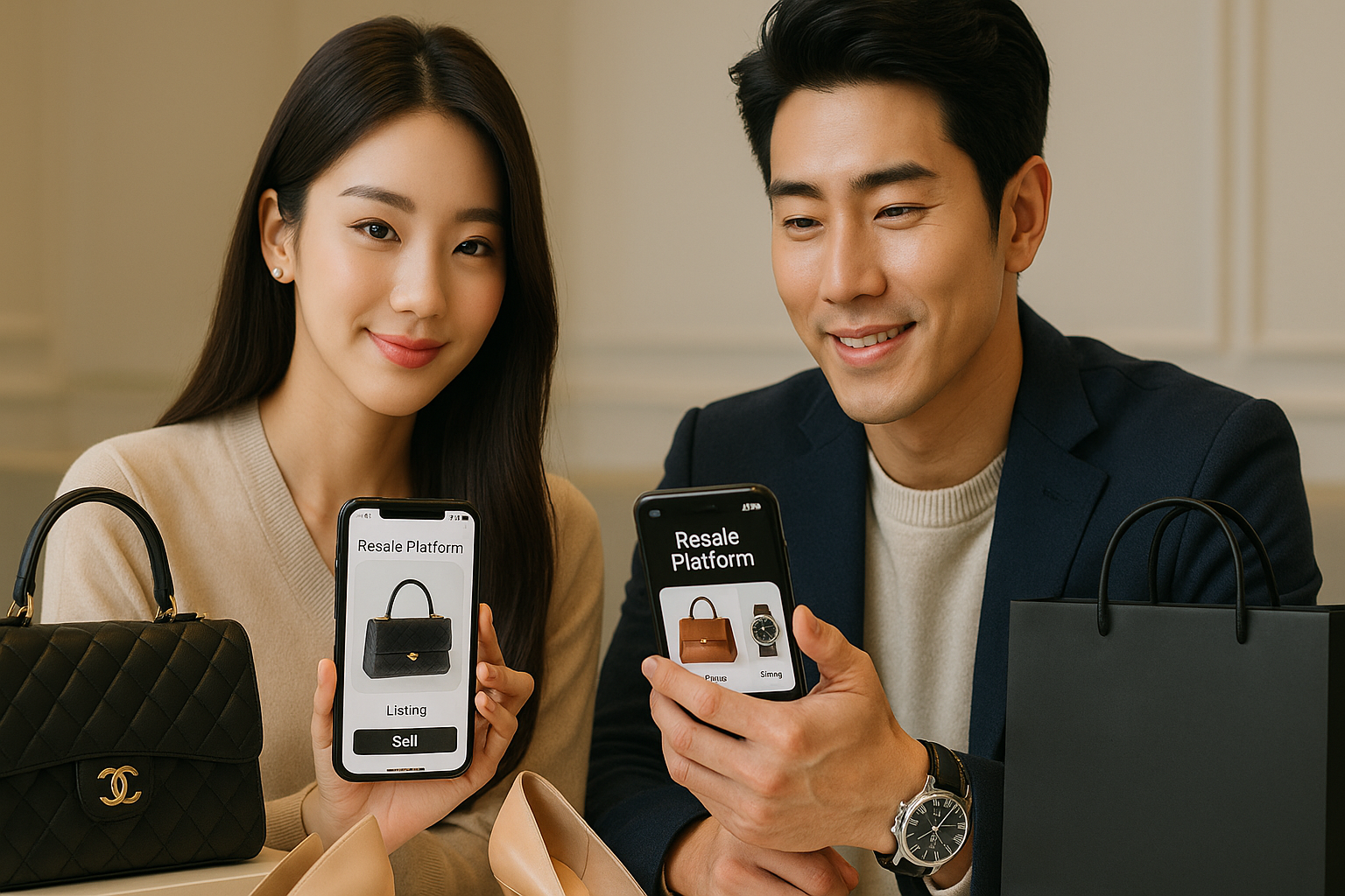 럭셔리 브랜드의 중고 패션을 거래하는 리세일 플랫폼