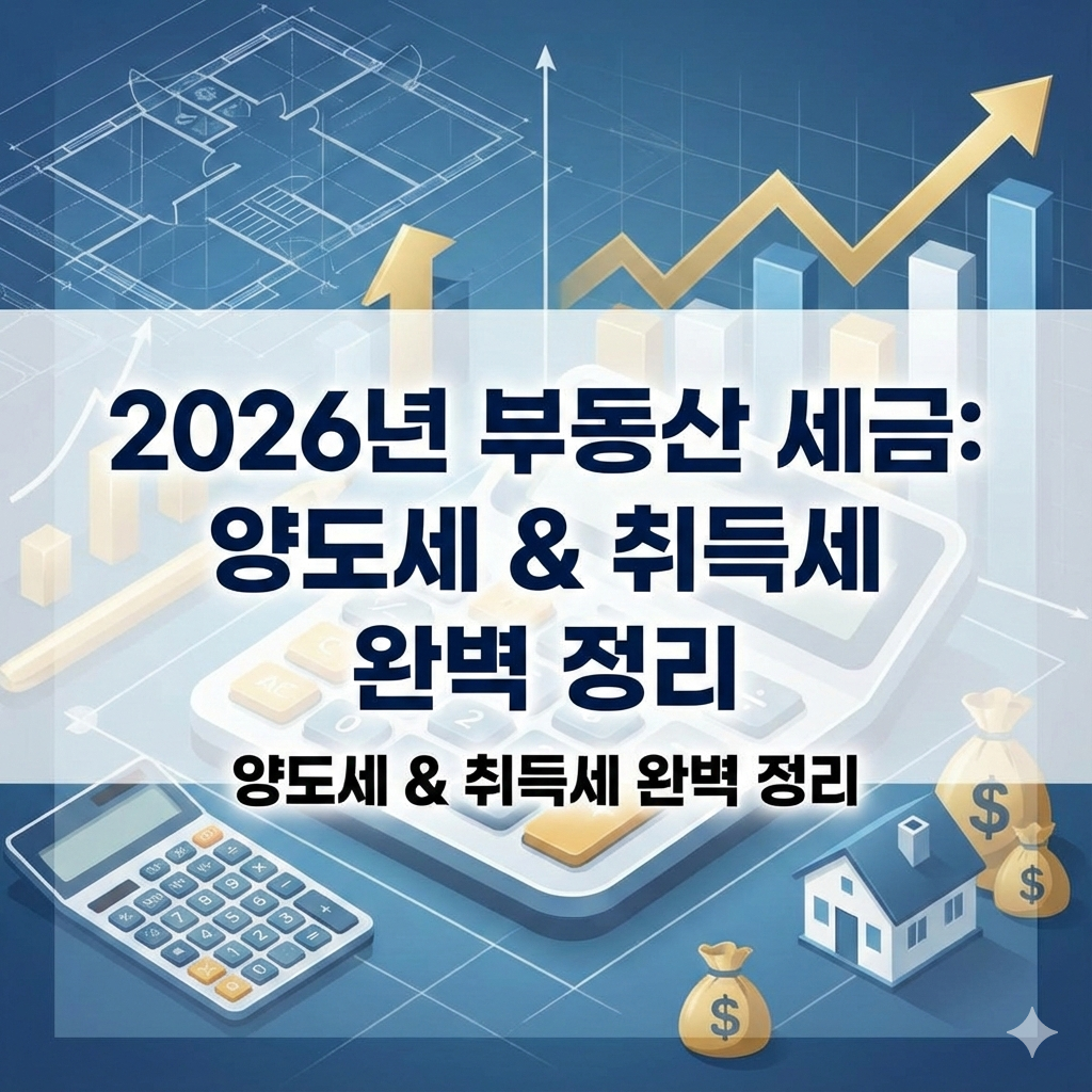 2026년 부동산 세금 변화: 양도세와 취득세 완벽 정리