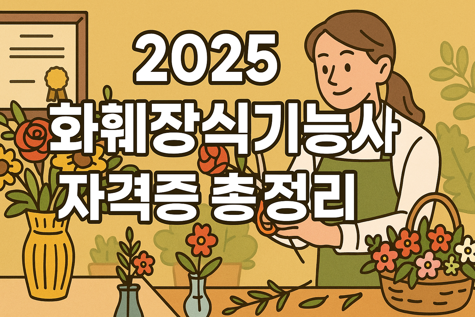 2025 화훼장식기능사 자격증 총정리