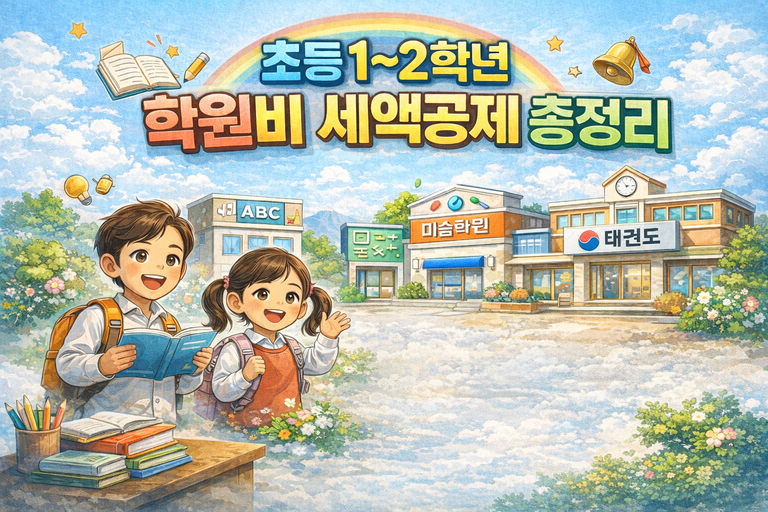 9세 미만 아동수당 확대 & 초등 1~2학년 학원비 세액공제