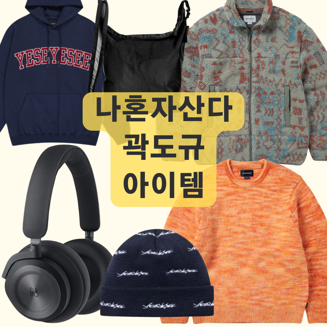 나혼자산다 곽도규 블루투스 헤드폰 후리스 자켓 니트 후드티 비니 가방 아이템 정보 나혼산