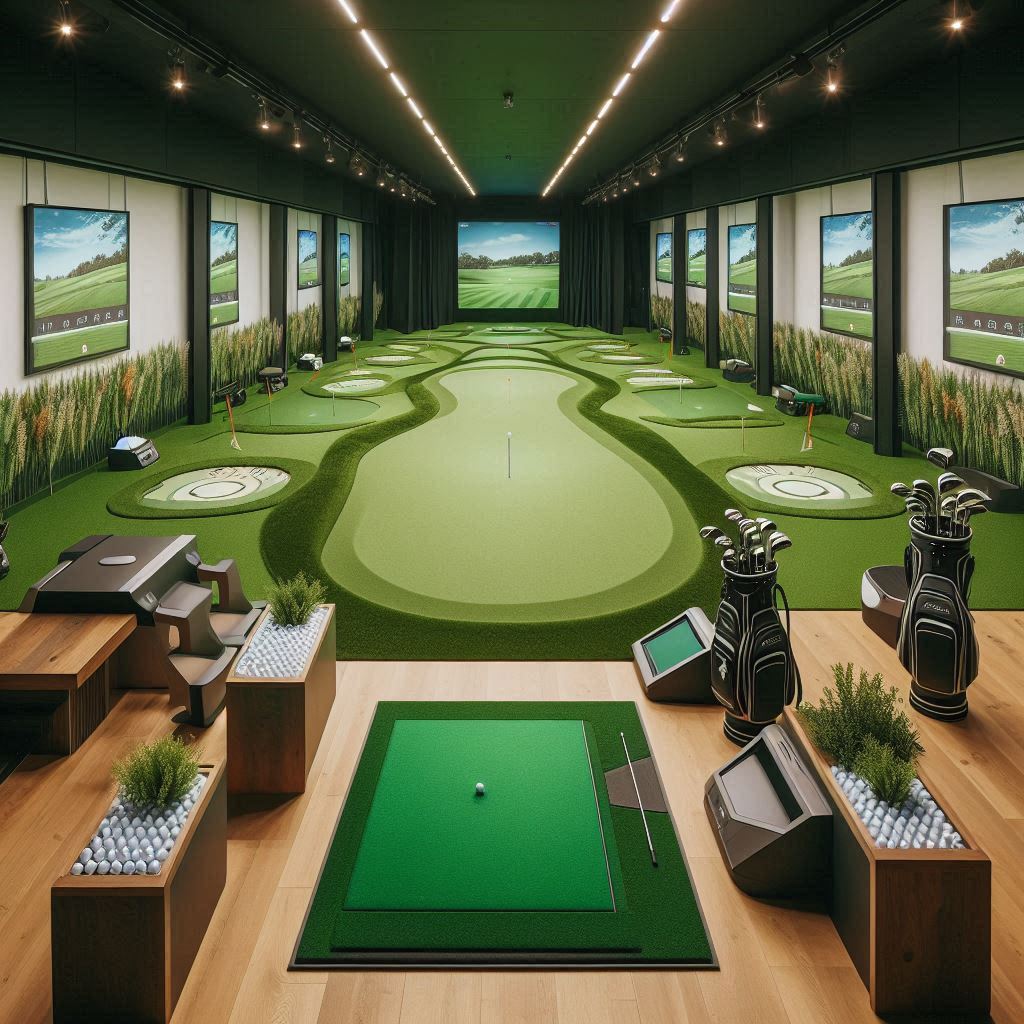 실내골프연습장 배경