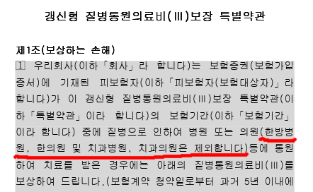 질병통원비 보상하는 손해 내용