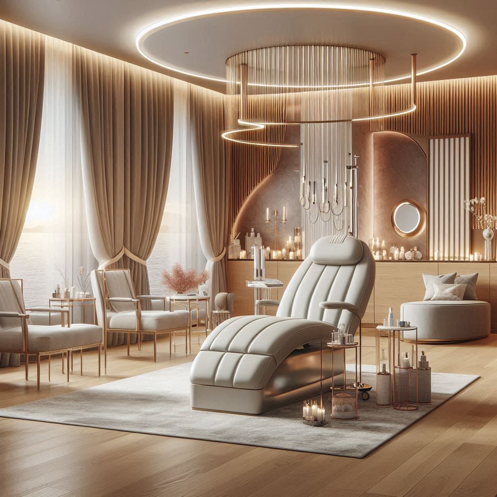 피부,체형관리 샵 배경