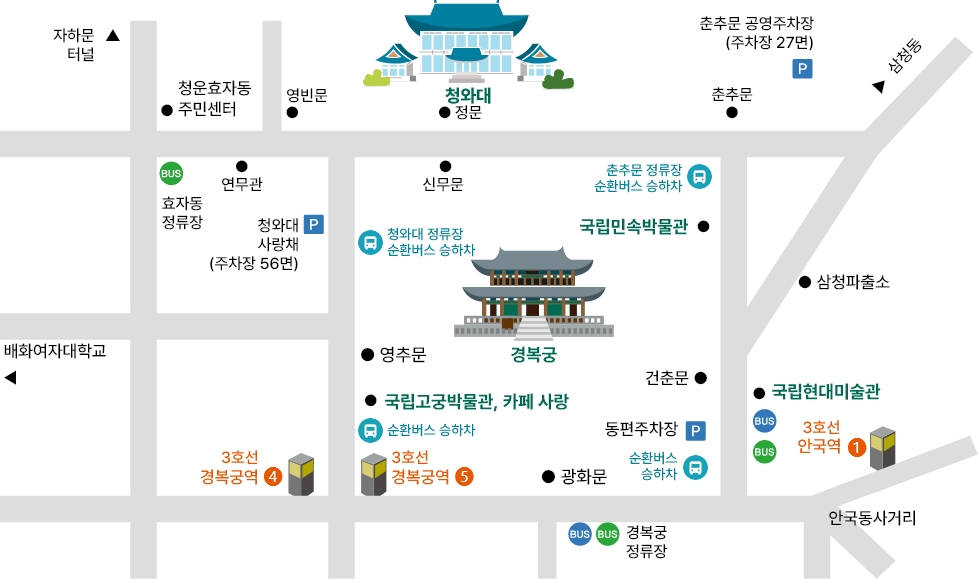 청와대로 가는 길