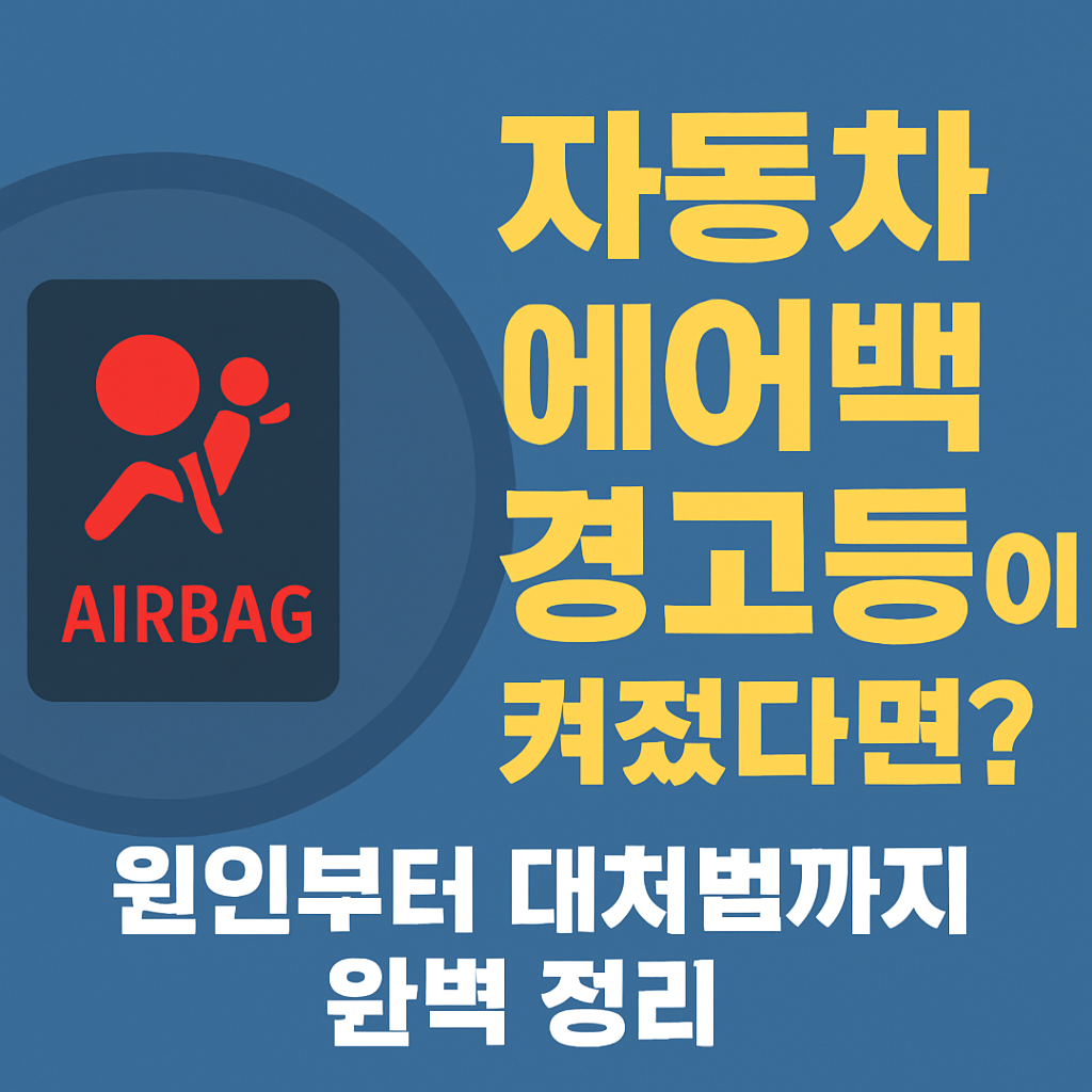 자동차 에어백 경고등이 켜졌다면? 원인부터 대처법까지 완벽 정리!