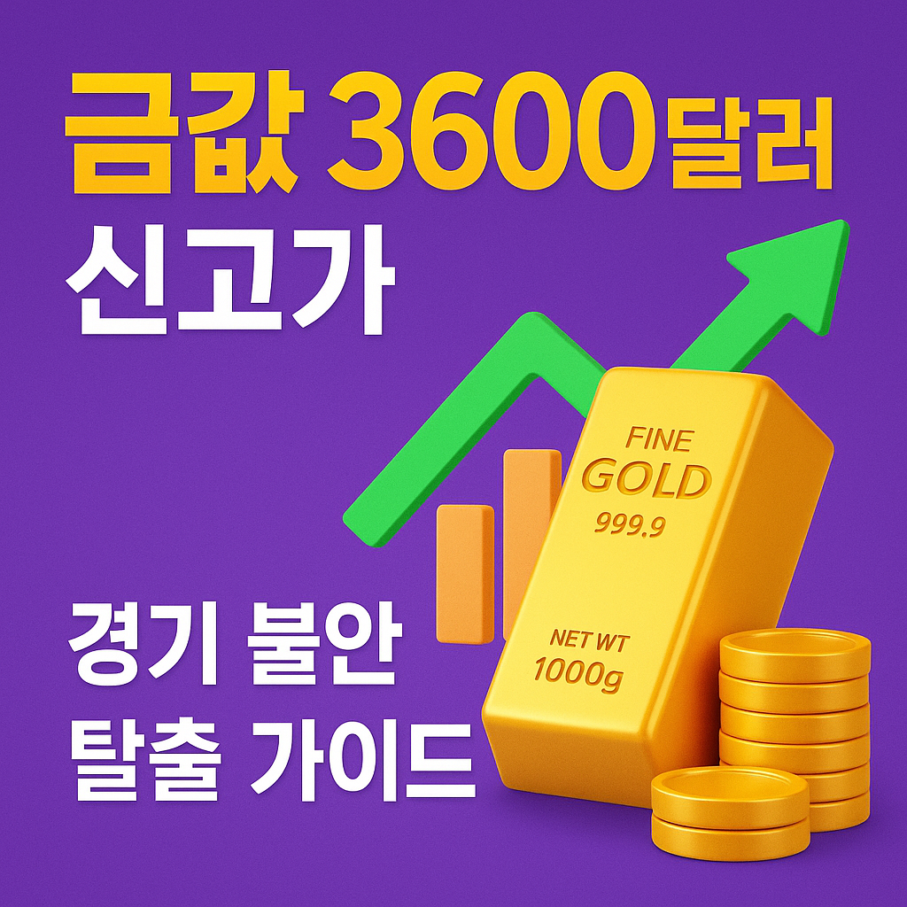 금값 3600달러 신고가
