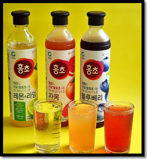 편의점 인기상품 마시는 식초(홍초 흑초 미초 배러애사비) 건강과 맛을 동시에 잡는 만능 음료