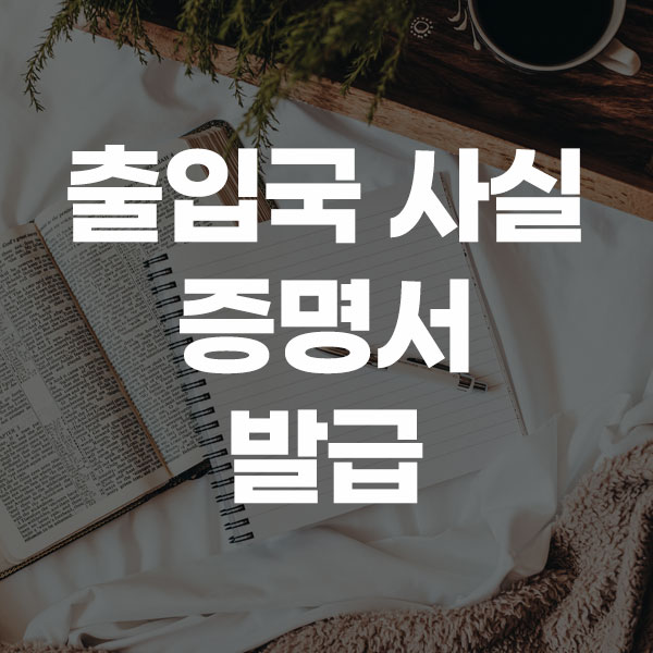 출입국 사실 증명서 발급