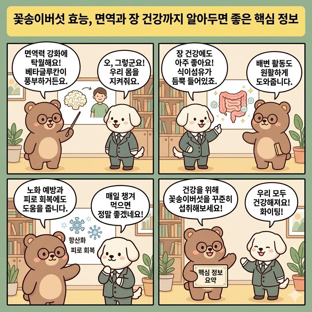 꽃송이버섯 효능, 면역과 장 건강까지 알아두면 좋은 핵심 정보