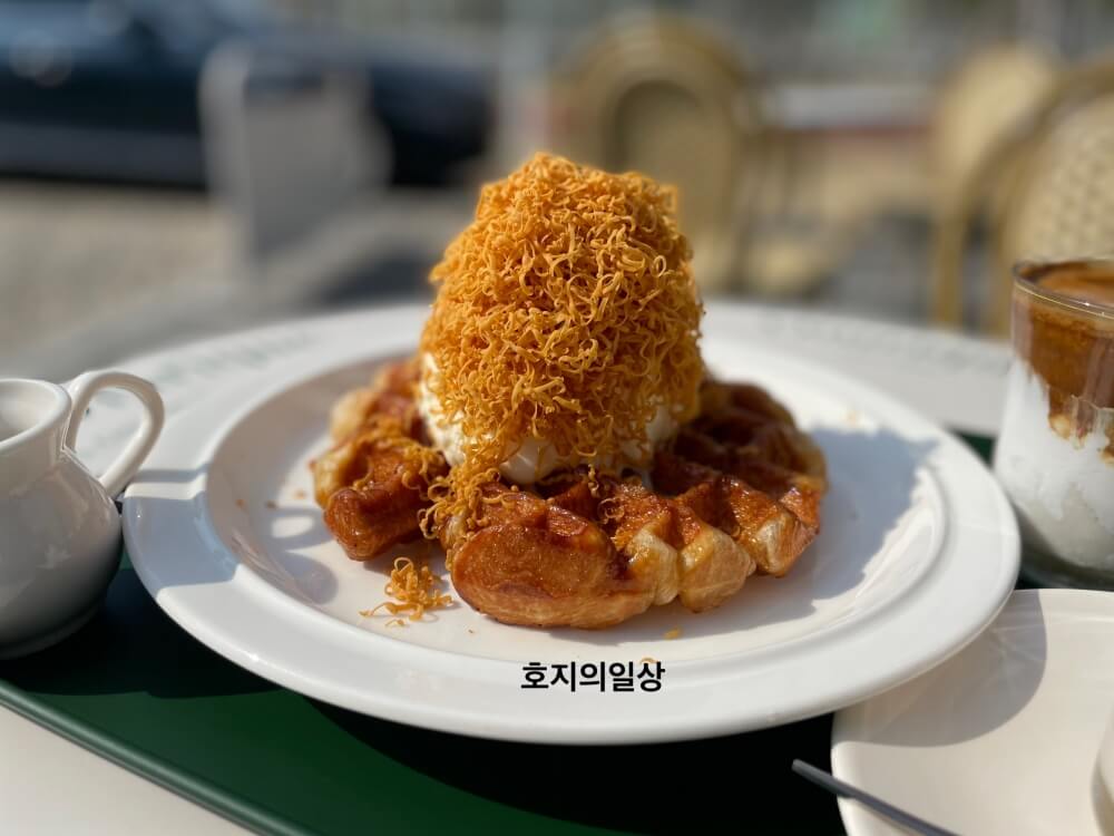 수원 고색 카페 오니리크 - 브라운 치즈 크로플