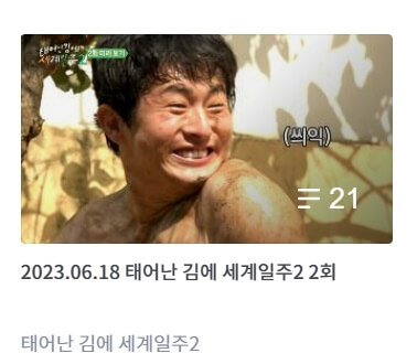 태어난 김에 세계일주2 다시보기