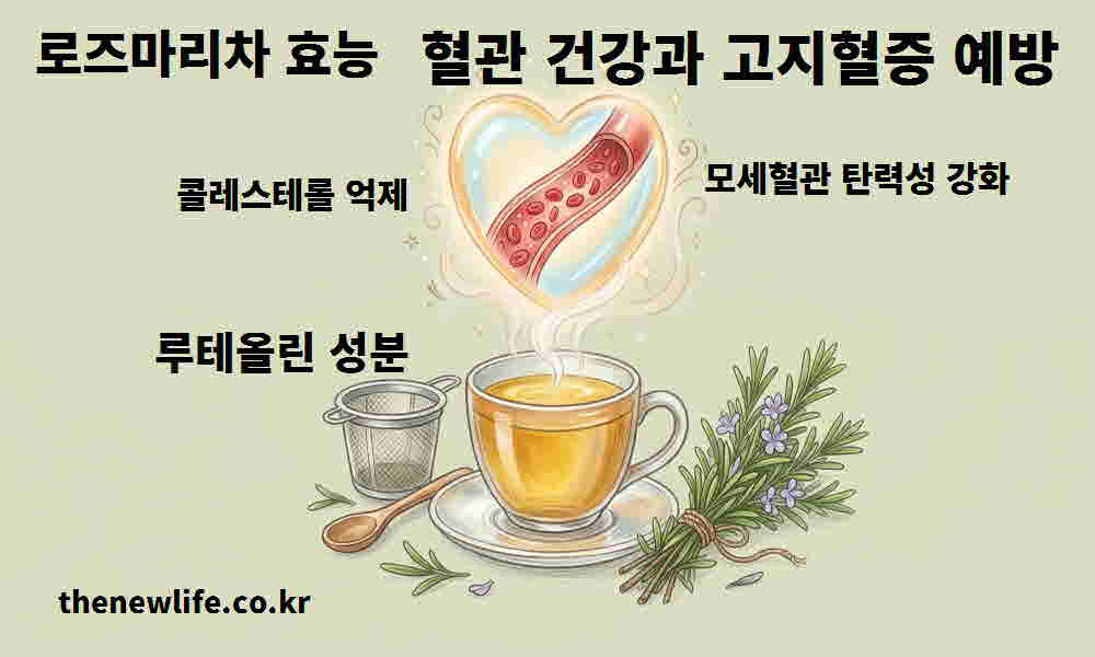 로즈마리차 효능 혈관 건강 고지혈증 예방