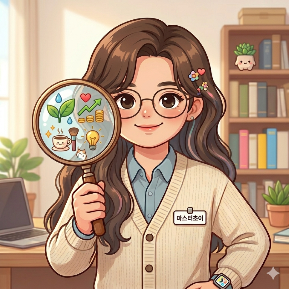 마스터초이 블로그 캐릭터 로고