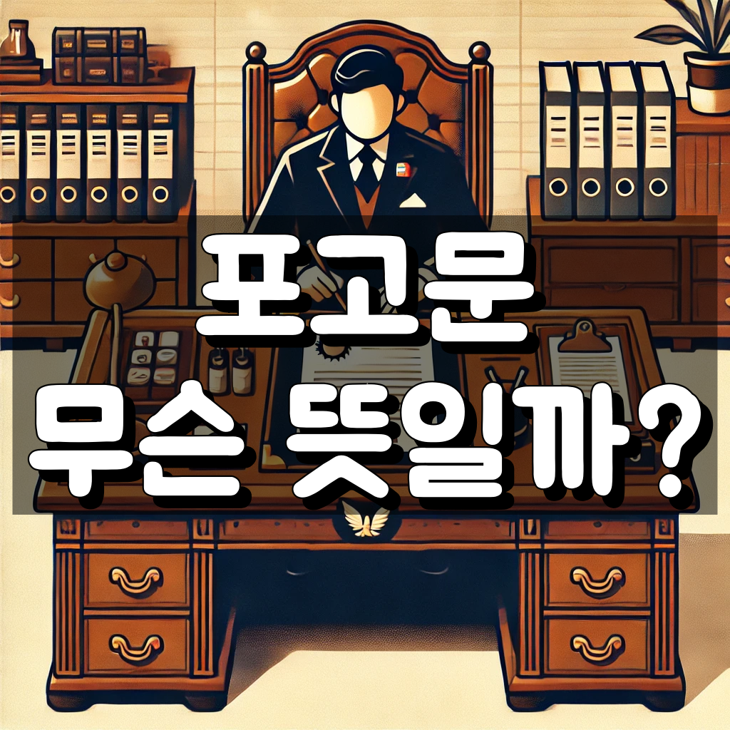 포고문 뜻 대표 이미지