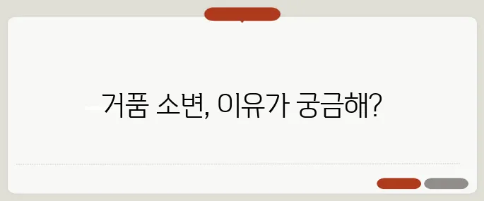 소변에 거품이 나는 이유 단백뇨 의심해봐야 해요