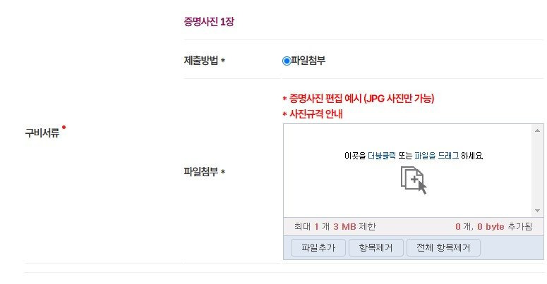 사진 선택