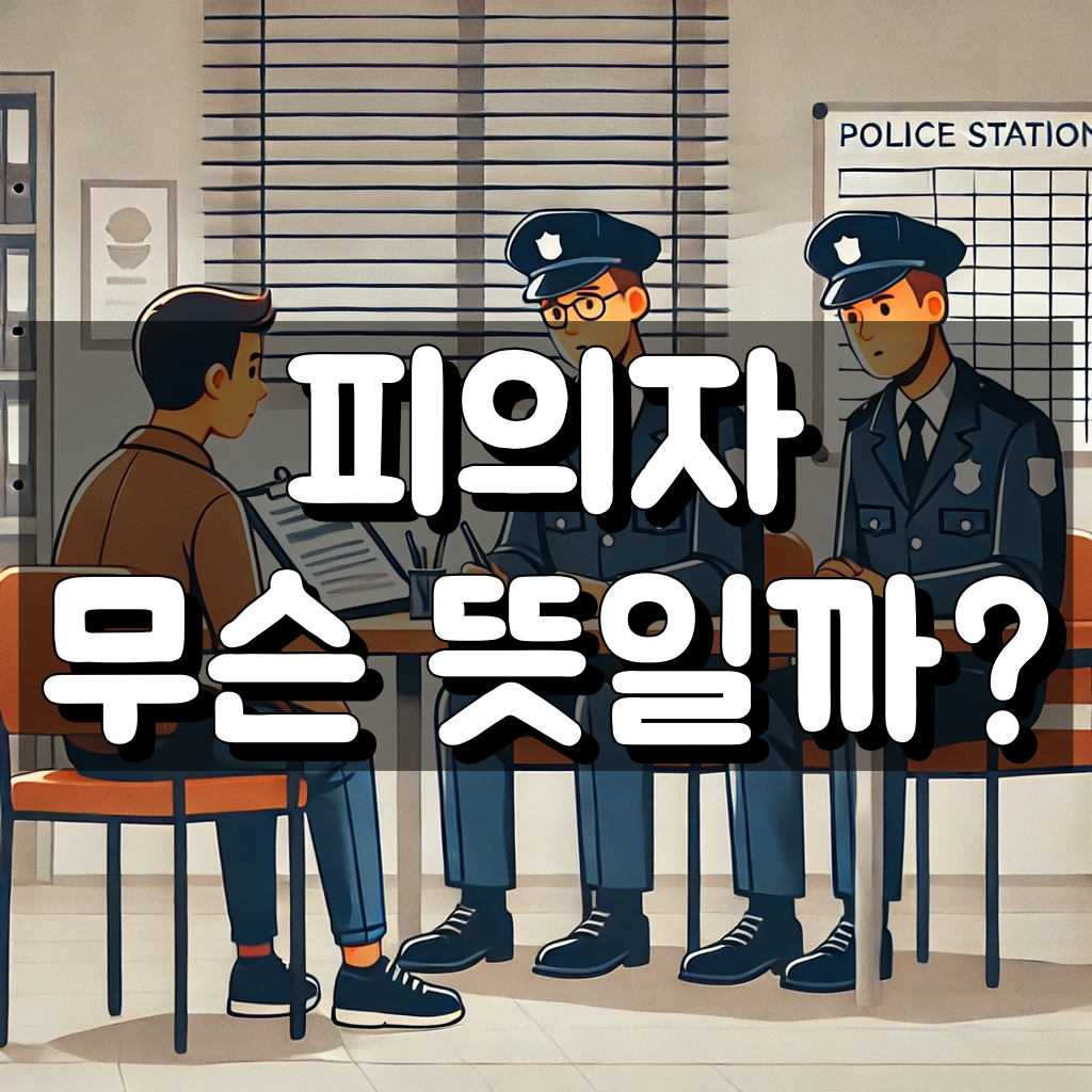 피의자 뜻 대표 이미지
