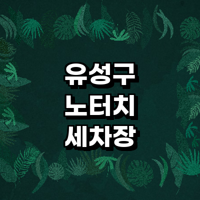 대전 유성구 노터치 세차