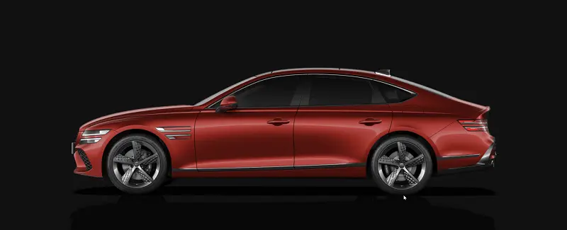 제네시스 G80 페이스 리프트 측면