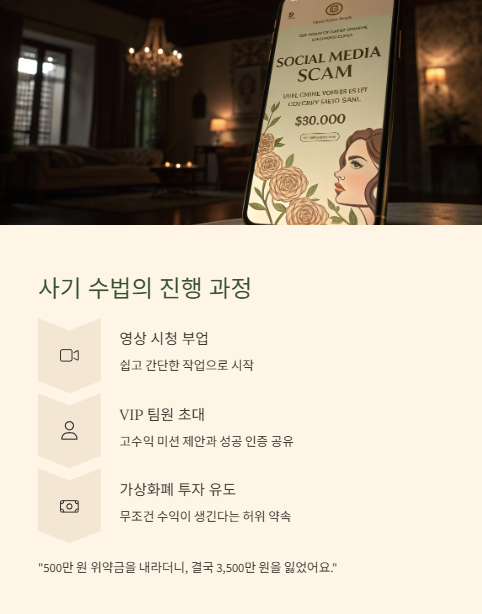 사기 수법의 진행 과정