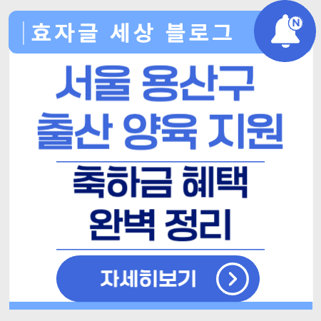 서울용산구출산지원금
