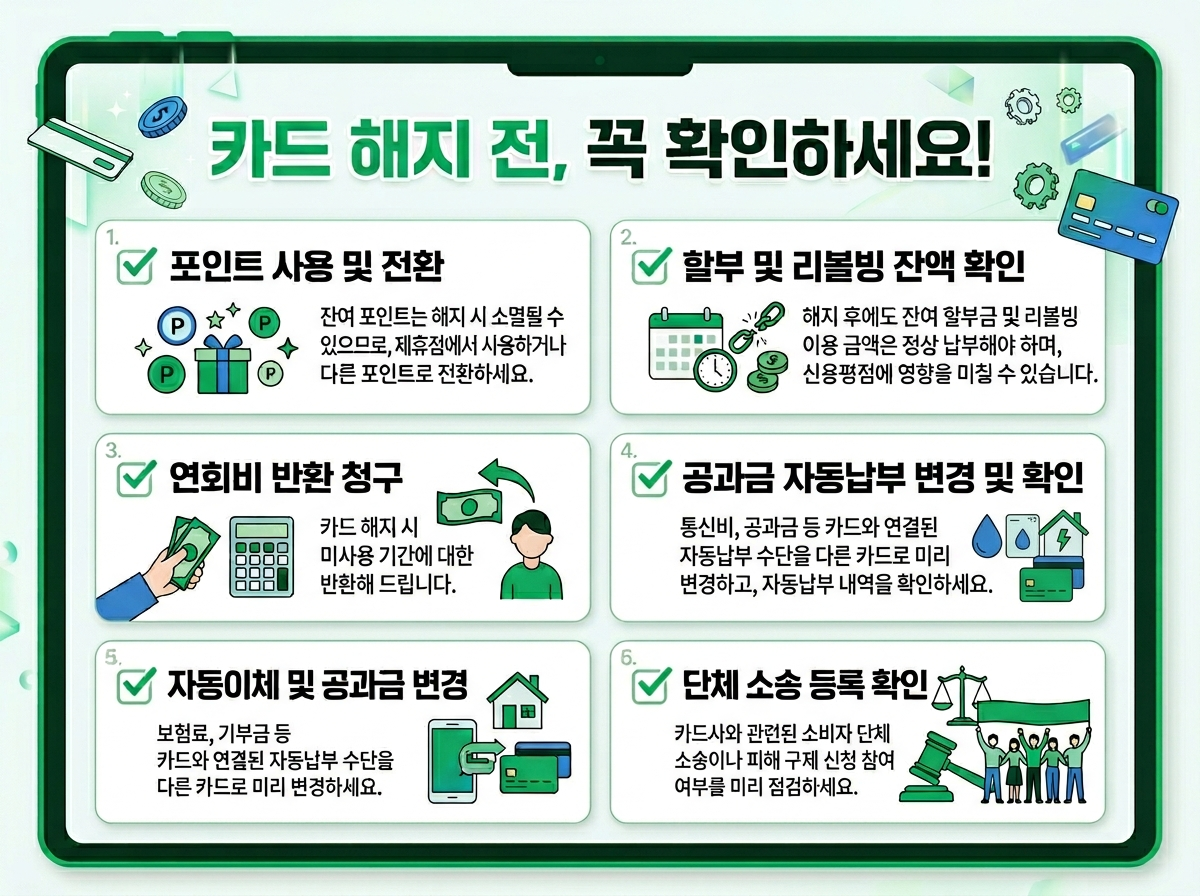 롯데카드 해지 전 필수 체크리스트 5가지