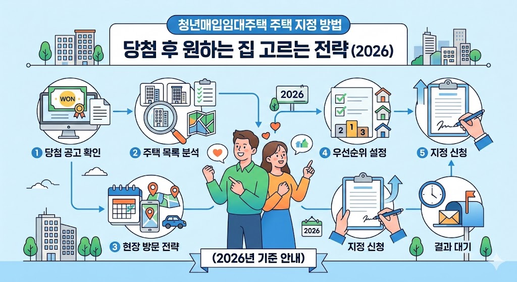 청년매입임대주택 주택 지정 방법