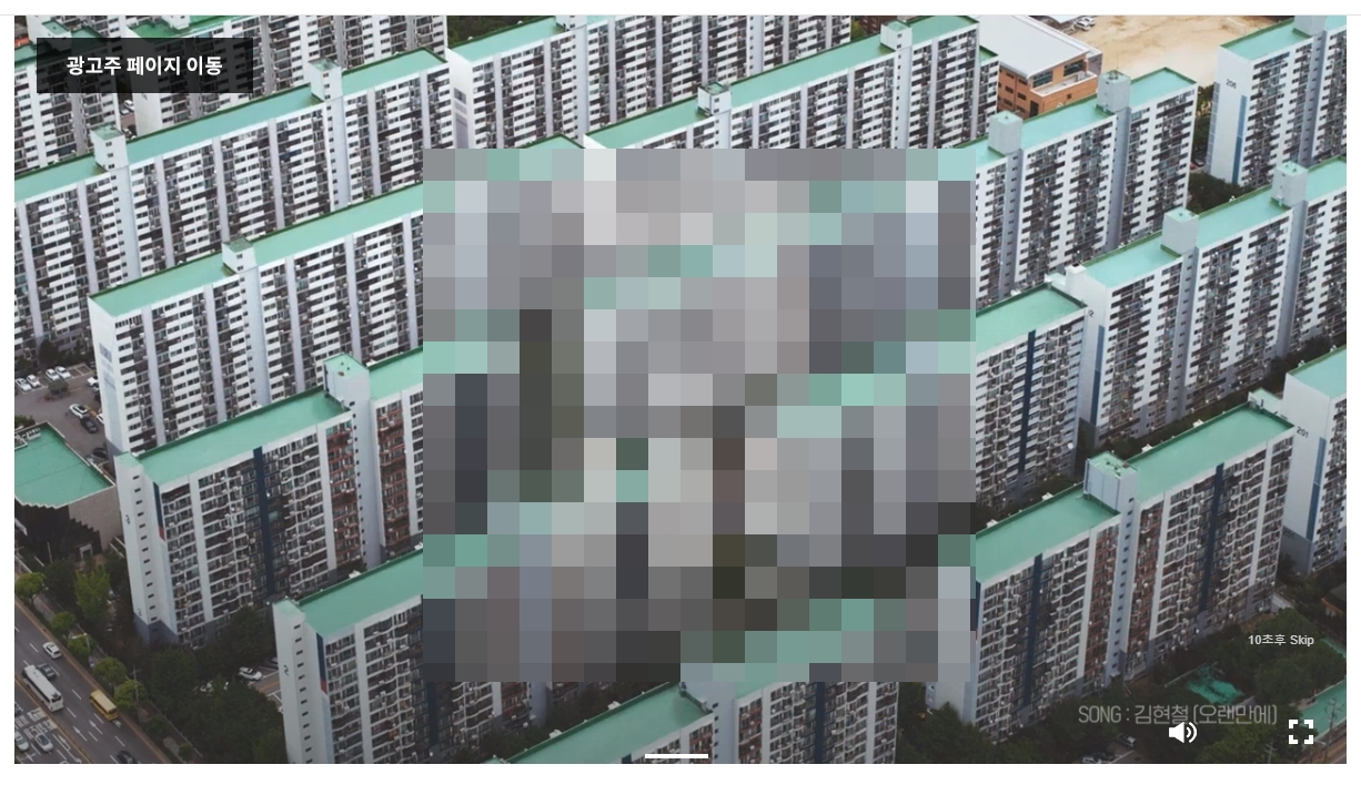 광고 시청 중 우측 하단에 보이는 Skip 버튼