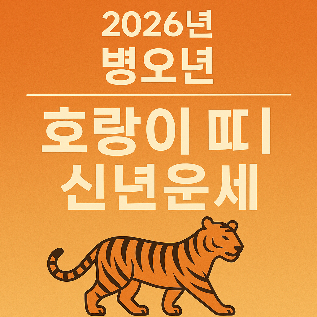 2026년 병오년 호랑이 띠 - 사진
