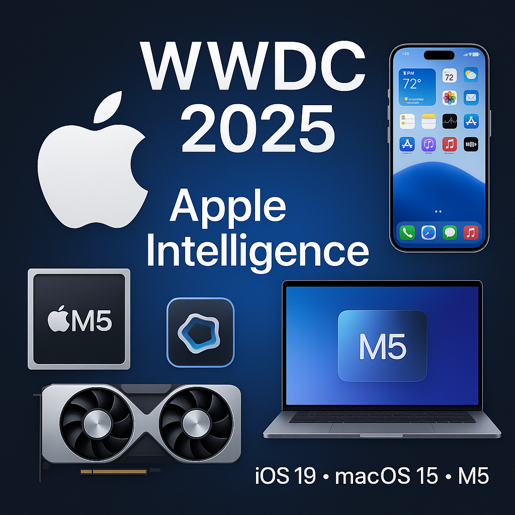 iOS 19, Apple Intelligence, M5 칩 공개 요약 WWDC 2025 요약 썸네일