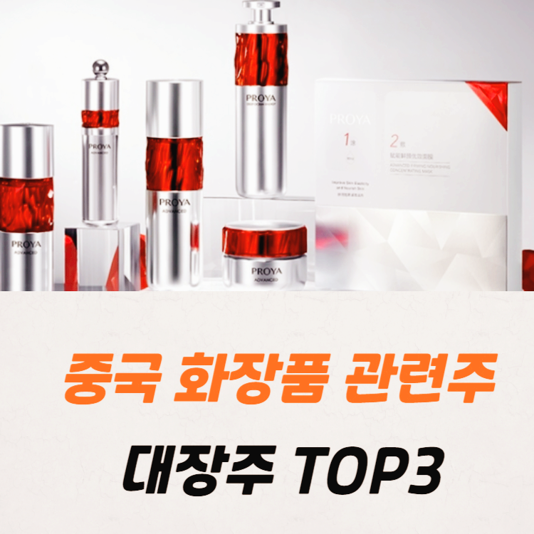 화장품 관련주 대장주 테마주 TOP7 : 중국